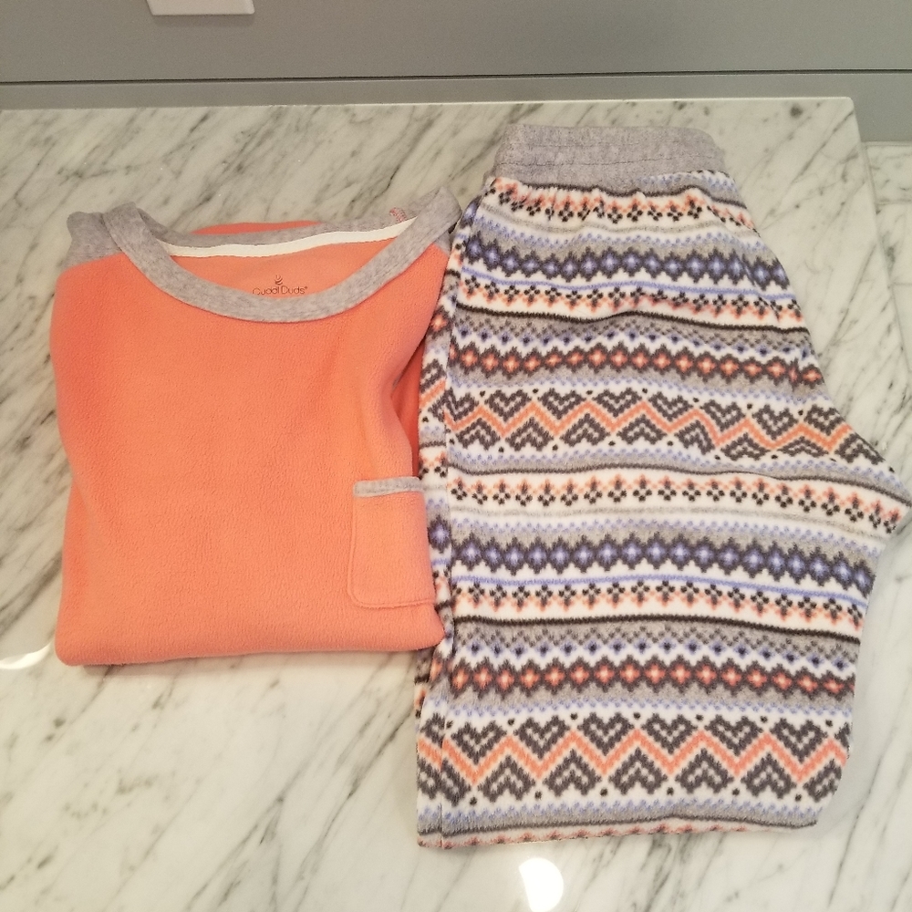 Cuddl Duds Fleece Pajama Set Size Small